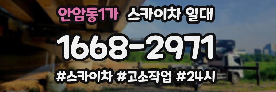 안암동1가 스카이차 일대