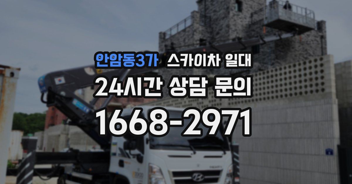 안암동3가 스카이차 일대