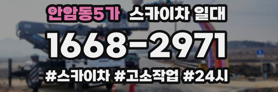 안암동5가 스카이차 일대