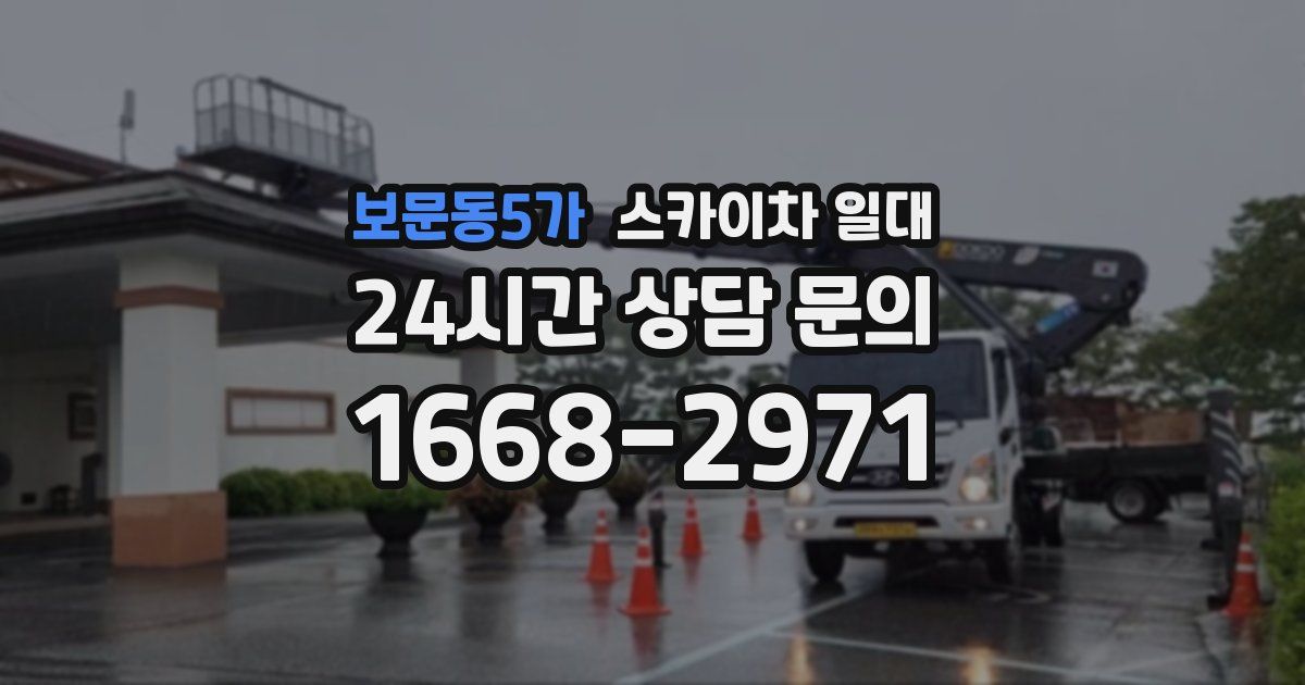 보문동5가 스카이차 일대