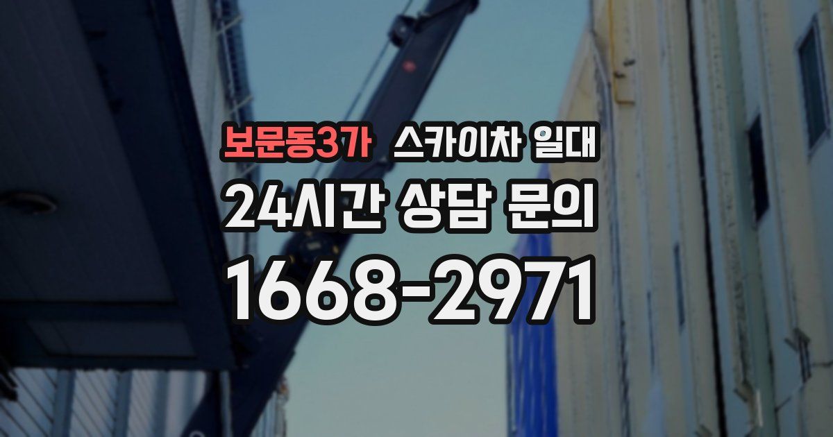 보문동3가 스카이차 일대