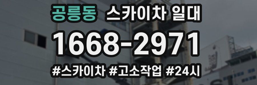 공릉동 스카이차 일대