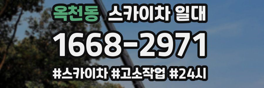 옥천동 스카이차 일대