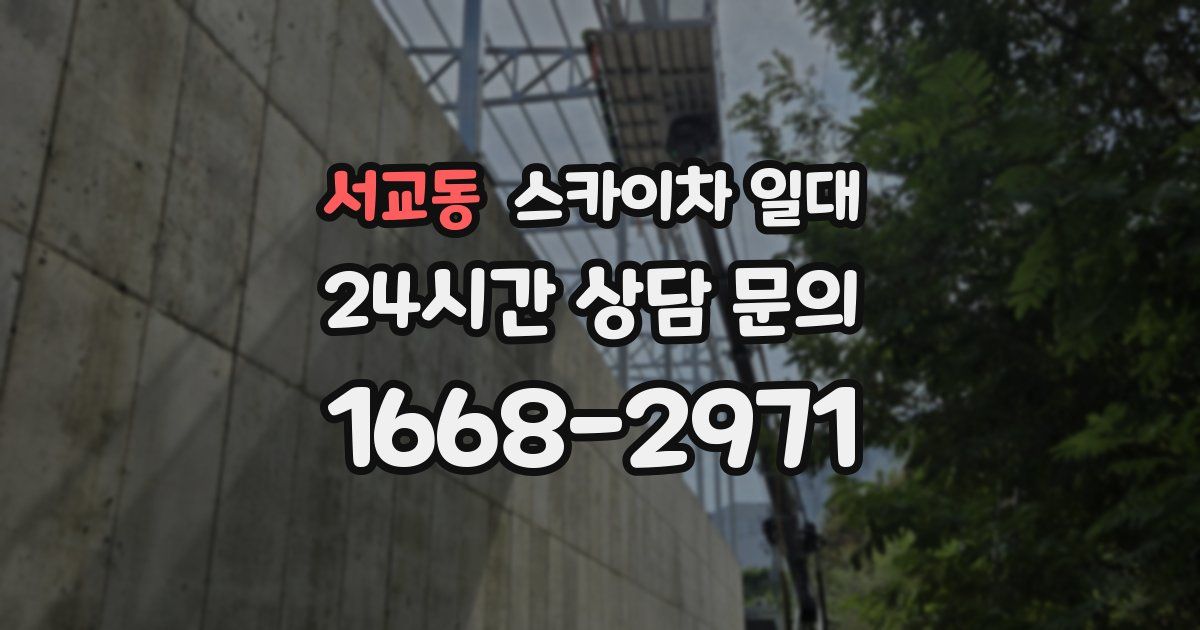 서교동 스카이차 일대