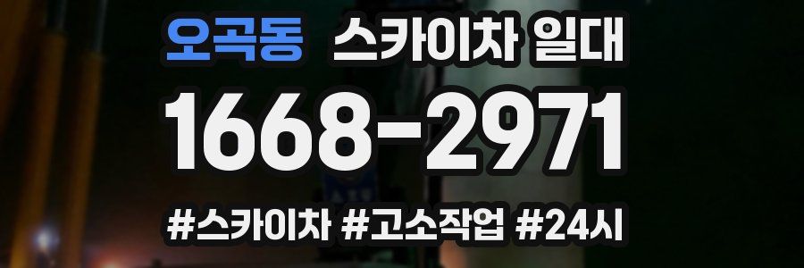 오곡동 스카이차 일대
