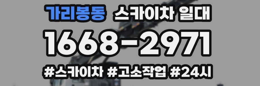 가리봉동 스카이차 일대