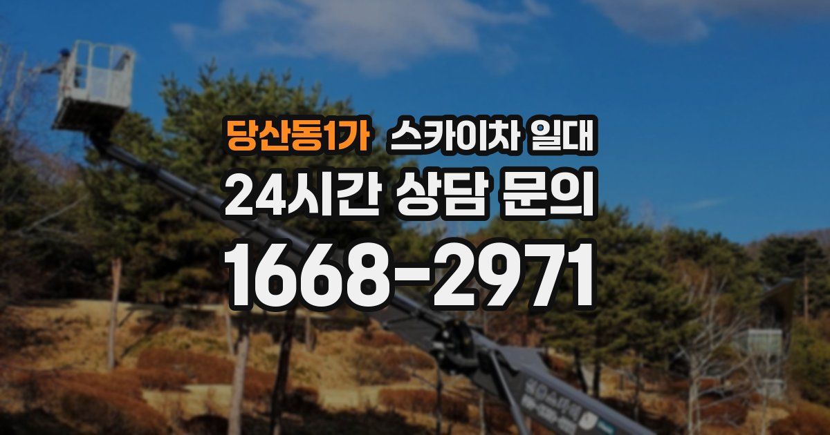 당산동1가 스카이차 일대