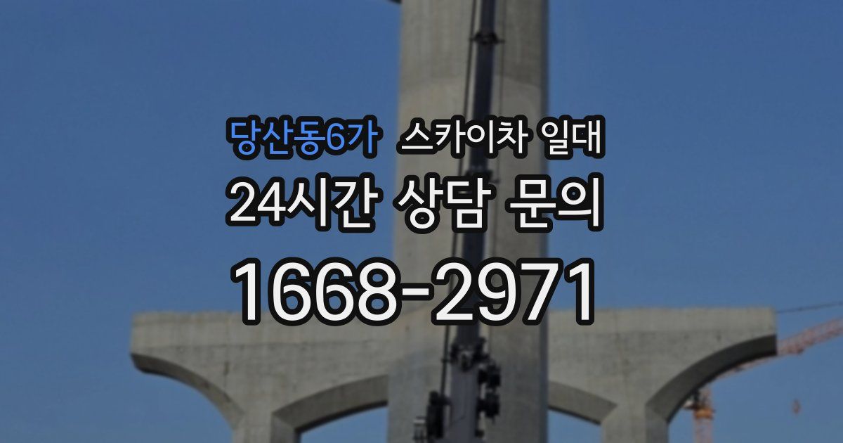 당산동6가 스카이차 일대