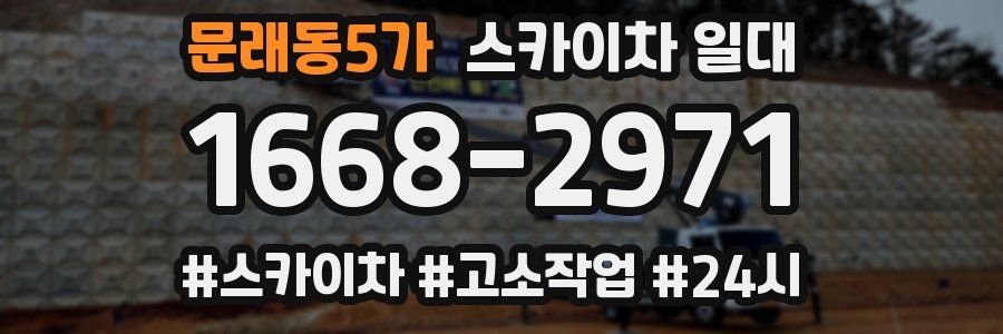 문래동5가 스카이차 일대