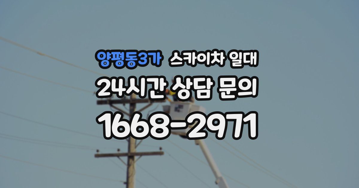 양평동3가 스카이차 일대