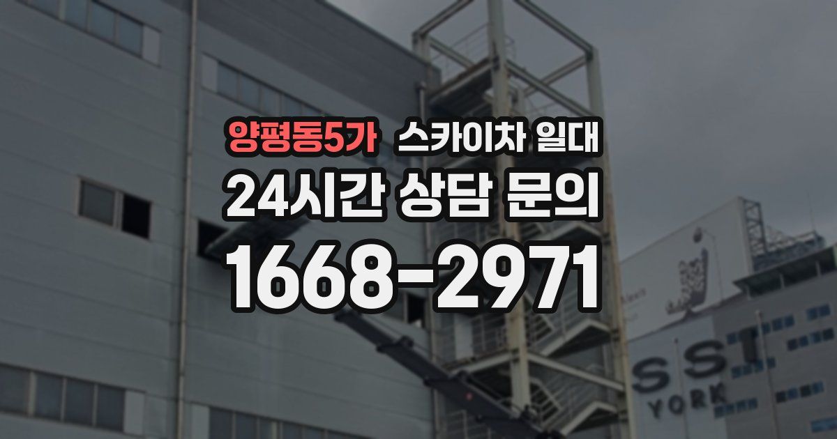 양평동5가 스카이차 일대