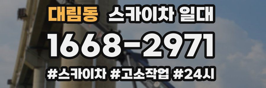 대림동 스카이차 일대