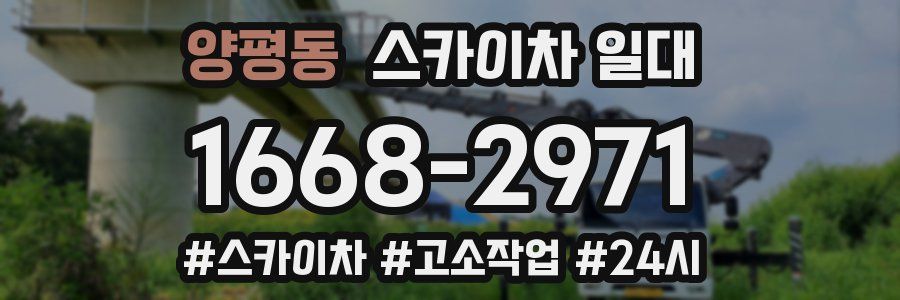 양평동 스카이차 일대