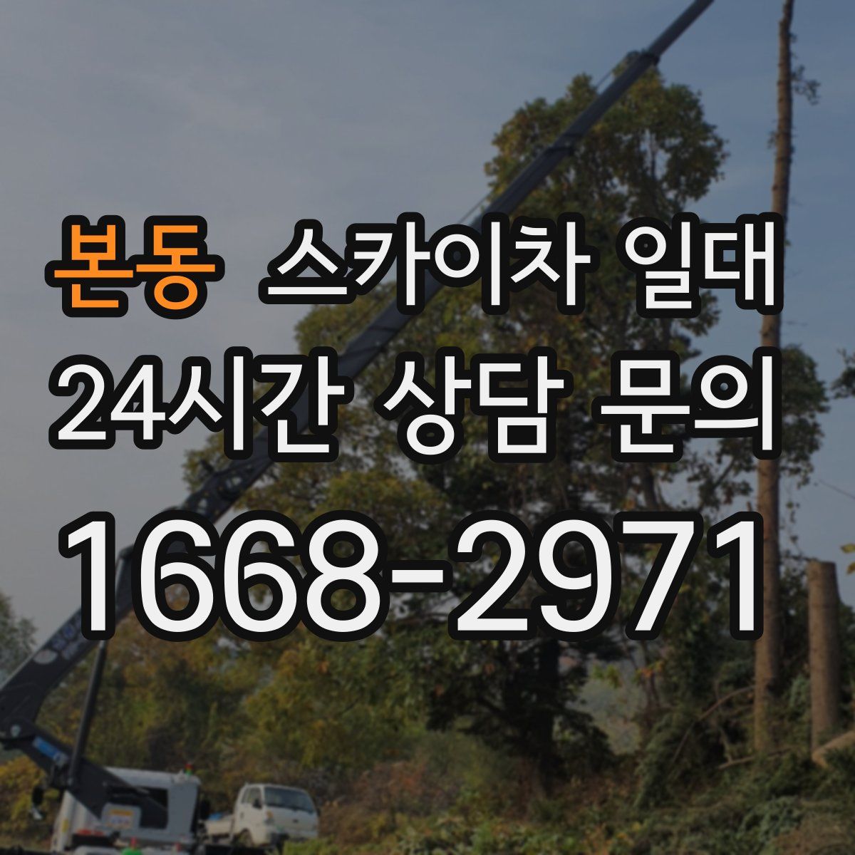 본동 스카이차 일대