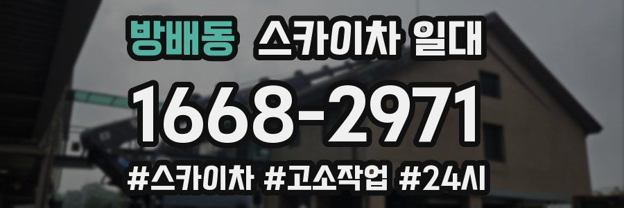 방배동 스카이차 일대