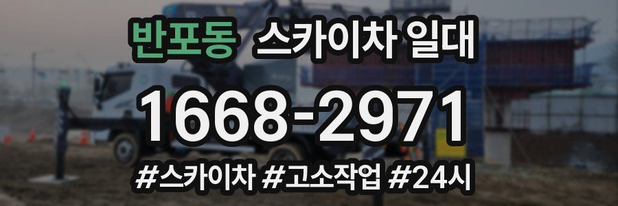 반포동 스카이차 일대