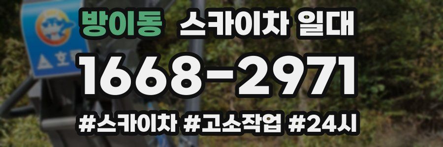 방이동 스카이차 일대