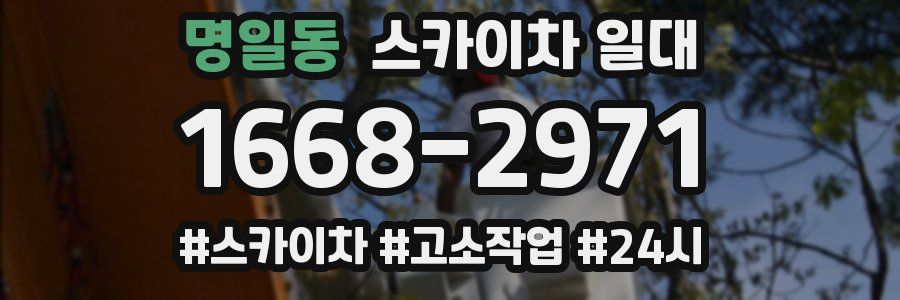 명일동 스카이차 일대