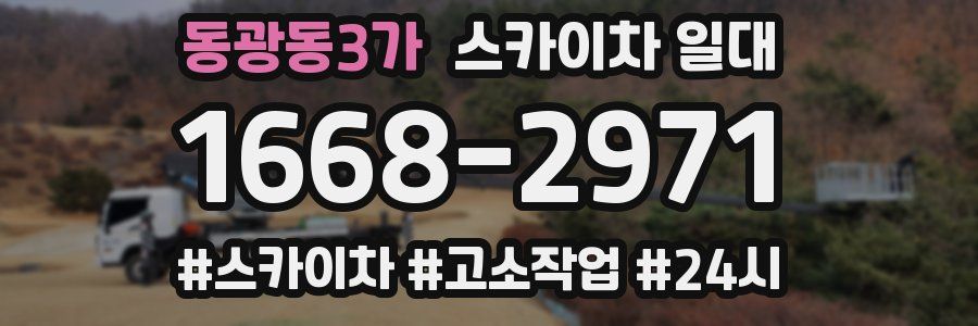 동광동3가 스카이차 일대