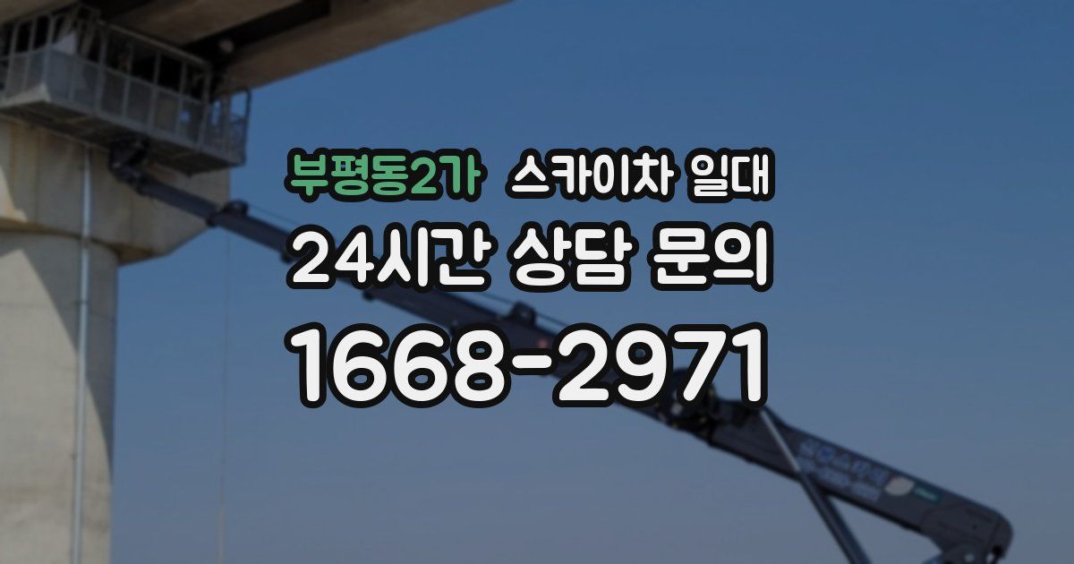 부평동2가 스카이차 일대