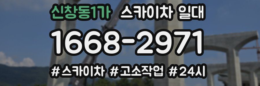 신창동1가 스카이차 일대