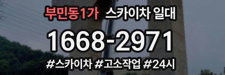 부민동1가 스카이차 일대