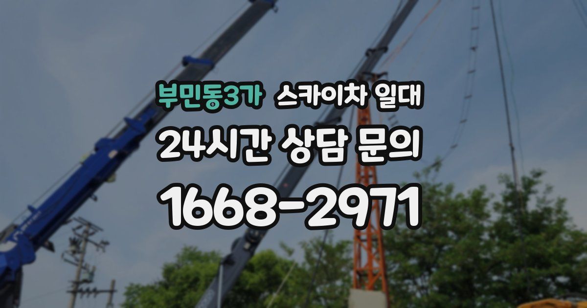 부민동3가 스카이차 일대