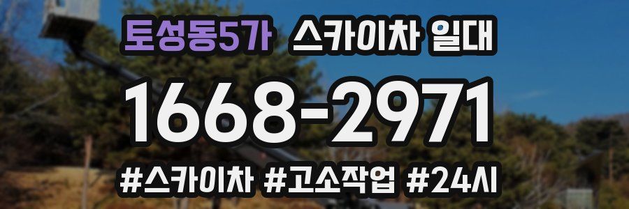 토성동5가 스카이차 일대