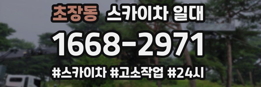 초장동 스카이차 일대