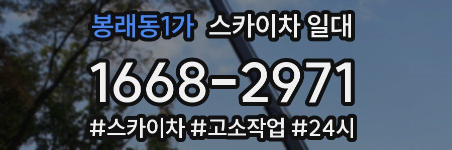 봉래동1가 스카이차 일대
