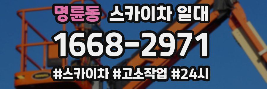 명륜동 스카이차 일대