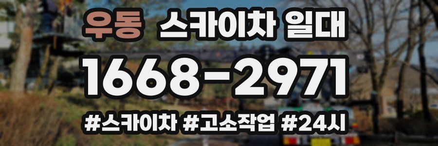 우동 스카이차 일대