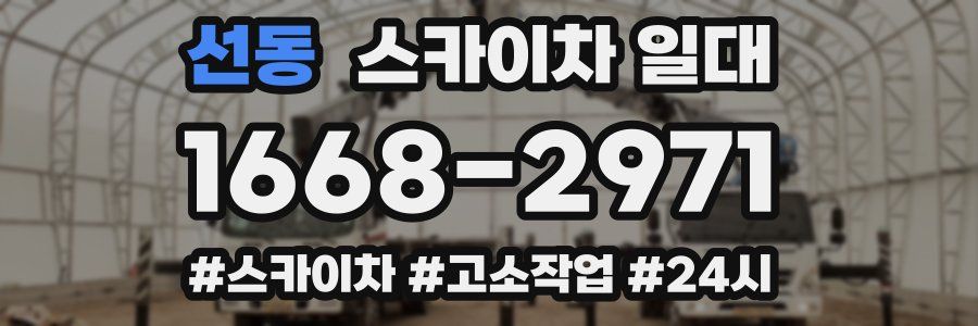 선동 스카이차 일대
