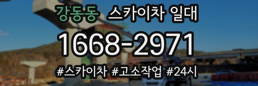 강동동 스카이차 일대