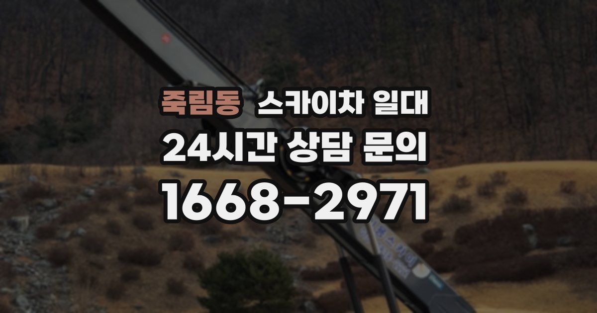 죽림동 스카이차 일대