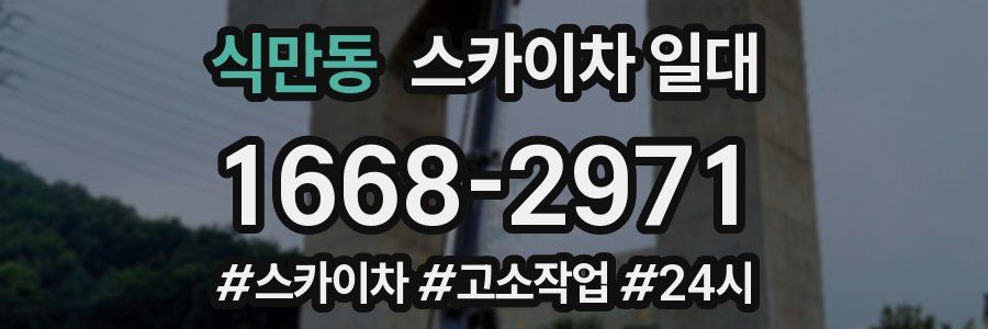 식만동 스카이차 일대