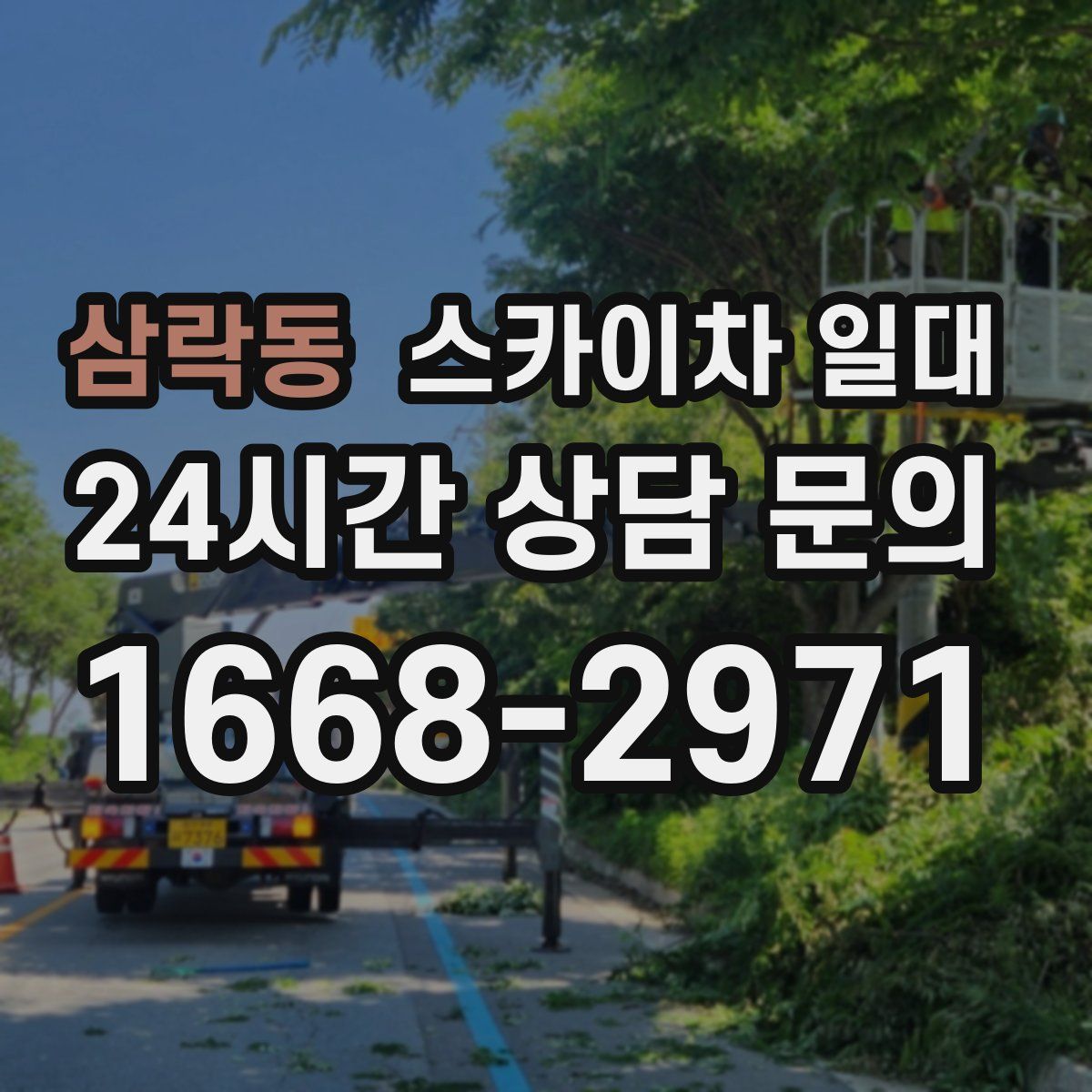 삼락동 스카이차 일대
