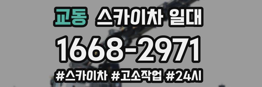 교동 스카이차 일대