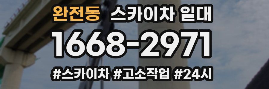 완전동 스카이차 일대