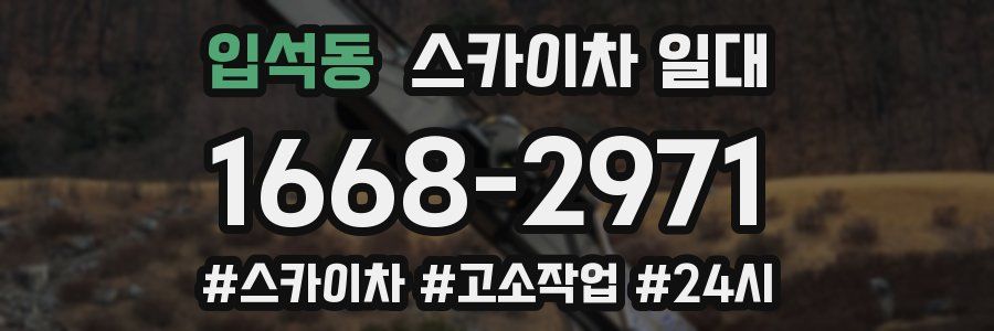 입석동 스카이차 일대
