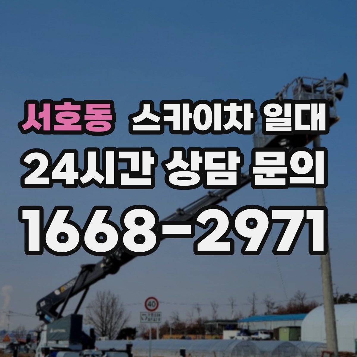 서호동 스카이차 일대