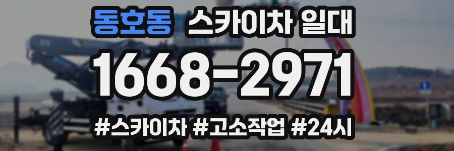 동호동 스카이차 일대