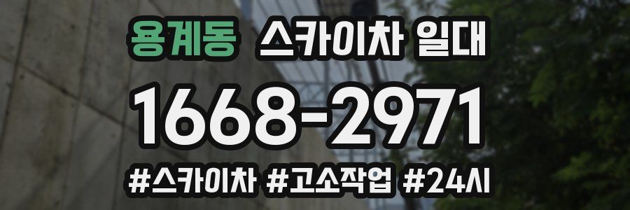 용계동 스카이차 일대