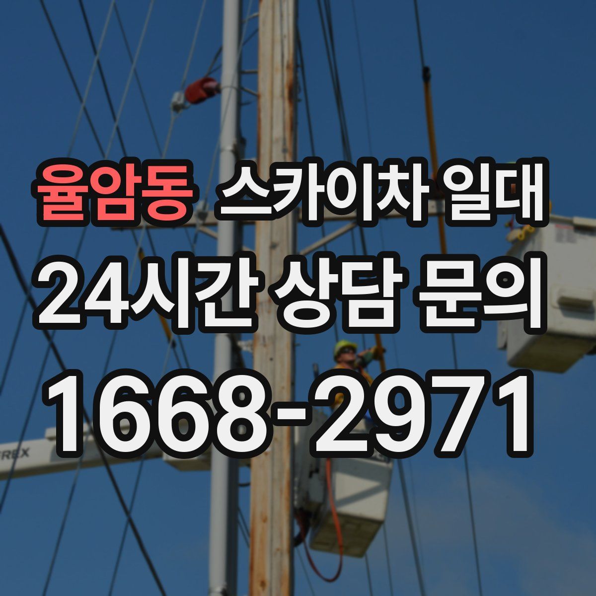 율암동 스카이차 일대