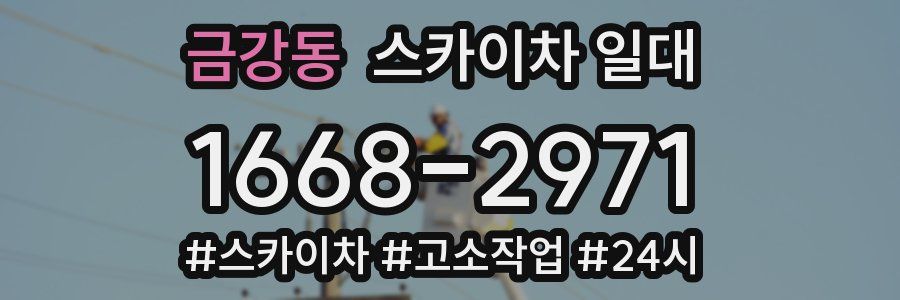 금강동 스카이차 일대