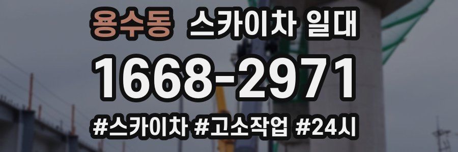 용수동 스카이차 일대