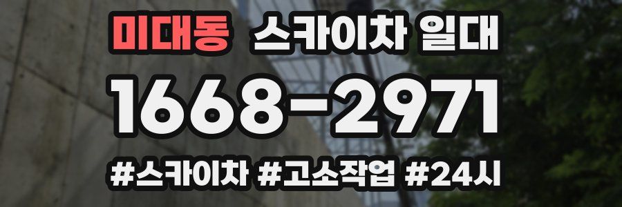 미대동 스카이차 일대