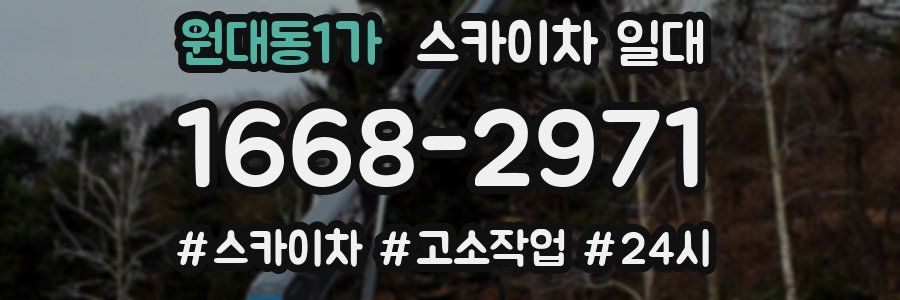 원대동1가 스카이차 일대