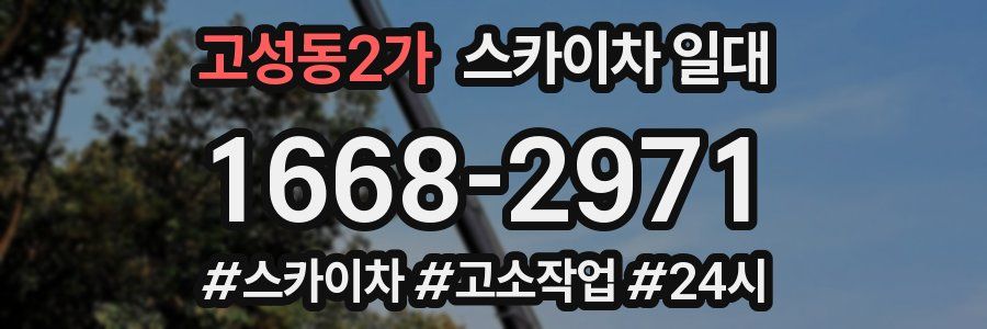 고성동2가 스카이차 일대