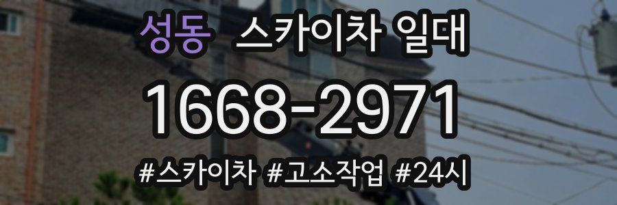성동 스카이차 일대